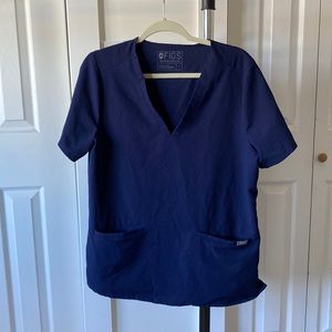 Figs Casma scrub set , navy, L tap and large petite joggers